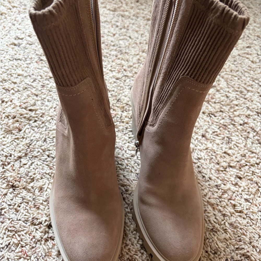Dolce Vita Marni H2O Waterproof Bootie Truffle Suede Boots